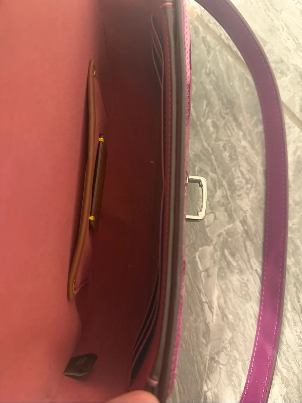 Coach Pink Studio Sequin Baguette Bag
